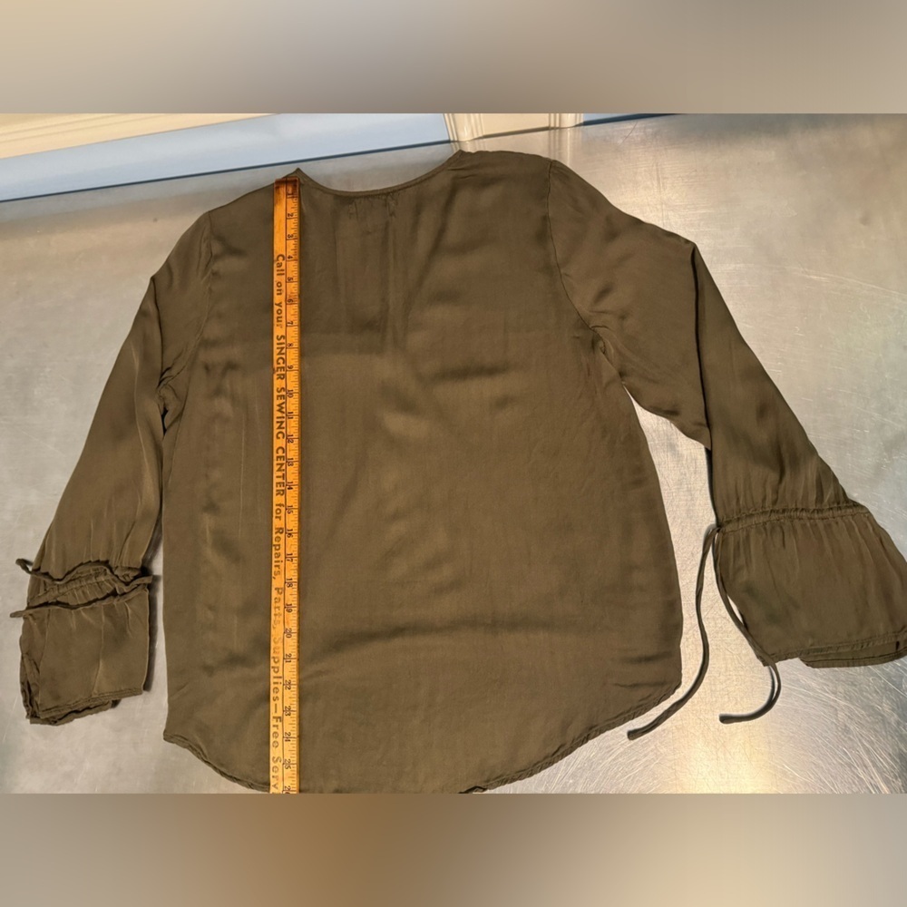 Mustard Seed - crossover long sleeve blouse - Picture 5 of 9